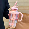 Ice Cream  Straw Water Bottle