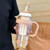 Ice Cream  Straw Water Bottle