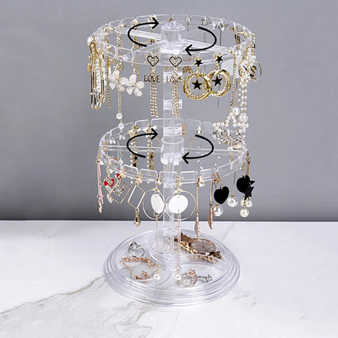 Rotatable Jewelry Display Rack