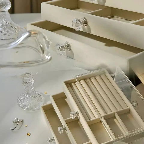 Jewelry Organizer Acrylic  3-Layer Dust-Proof
