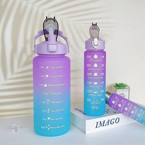 3Pcs Gradient Set  Sports Water Bottle
